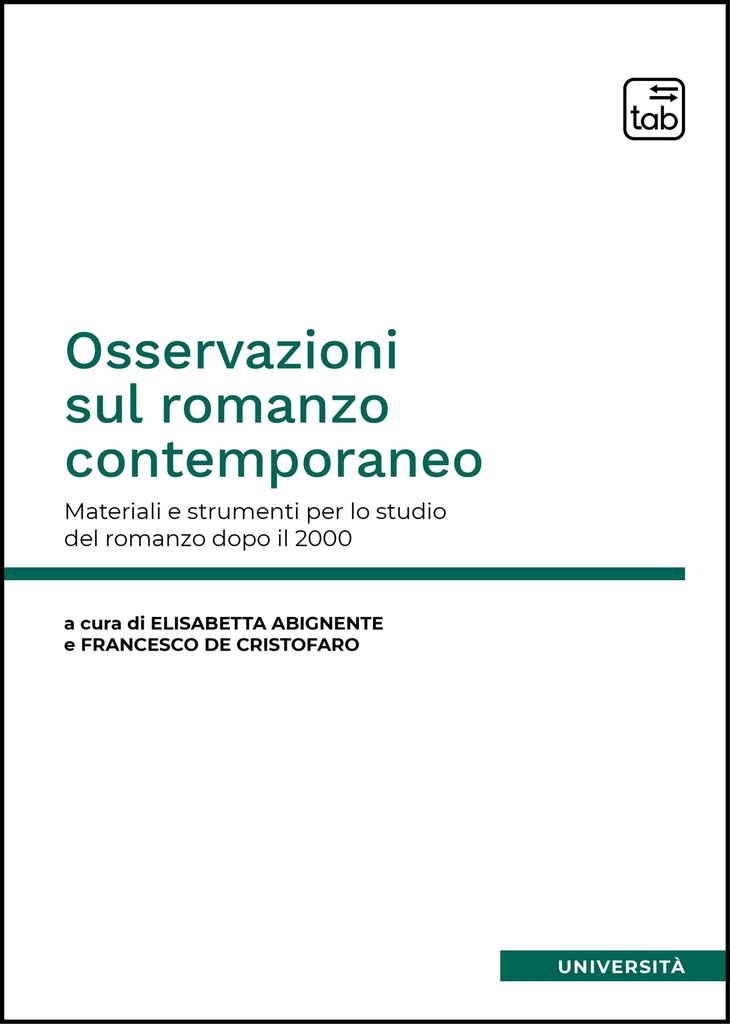 Osservazioni sul romanzo contemporaneo